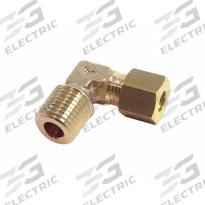 LEGRIS Compression Fitting Adapter: 1/4 in Pipe x 8 mm OD Fitting Size, NPT x Compression - Standard Sleeve Brass Compression Fittings