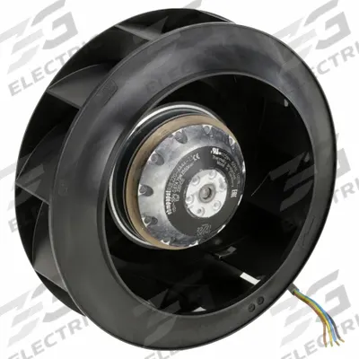 EBM-PAPST Motorized Impeller: 530 cfm Airflow @ 0.000 in SP, Permanent Split Capacitor - Motorized Impellers