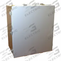 HAMMOND Enclosure: Aluminum, 16 in x 14 in x 10 in, NEMA 12/13/4/4X, w/Panel, Solid Cover, Clamp On (MPN 1414N4ALO10). Key specifications — Brand: HAMMOND; Closure Method: Clamps; Enclosure Material: Aluminum; Knockouts: Not Included; Includes Inner Panel: with Inner Panel Included.