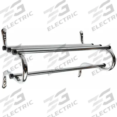 CSL Wall-Mount Garment Rod: Rod Design (No ) Hooks, 17 in Overall Ht, 24 in Overall Wd - Wall-Mount Coat Hooks