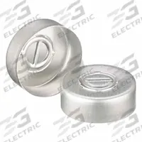 Lab Bottle Caps: 13 mm Dia, Silver, Aluminum, 13 mm Screw Closure Size, Autoclavable, Colored (MPN 344361). Key specifications — Closure Type: Press-Fit Cap; Clarity: Colored; Product Type: Crimp Cap; Septa Included: No; Vented: No; Screw Closure Size: 13 mm; Brand: QORPAK; Closure Color: Silver.