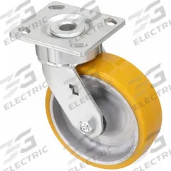 APPROVED VENDOR Plate Caster: Swivel, No Brake, Polyurethane, 6 in Wheel Dia., 2 in Wheel Wd, Slot (MPN P24S-UA060KP-14). Key specifications — attr1100118: APPROVED VENDOR; attr1172982: Swivel.
