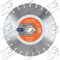 HUSQVARNA Diamond Saw Blade: Concrete/Granite, 20 in Blade Dia., 1 in Arbor Size, Wet, Better (MPN Blue200B-20). Key specifications — attr1097734: Wet; attr1097738: Small Flat Saw; attr1097751: HUSQVARNA.