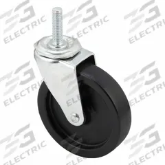 APPROVED VENDOR Stem Caster: Inch, Swivel, 4 in Wheel Dia., 1 in Wheel Wd, 4 13/16 in Mounting Ht (MPN P5S-PB040G-ST76). Key specifications — Brand: APPROVED VENDOR; Thread Size: 7/16"-14; Roll Up: Swivel.