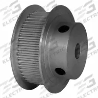 DAYTON Timing Pulley: Modified Curvilinear, Fixed, For GT Timing Belt Section, For 9 mm Belt Wd (MPN 50-2P09M6FA6). Key specifications — attr1328801: DAYTON; attr1328807: Clear Anodized; attr1328808: Powerhouse®.