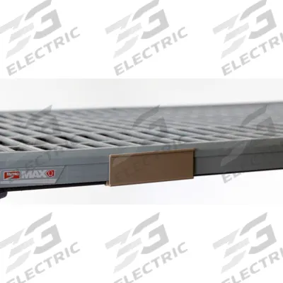 METRO Label Holder: Metro Super Erecta Pro, 15 7/16 in Overall Wd, 1 1/4 in Overall Ht - Label Holders for Plastic Shelving