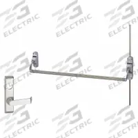VON DUPRIN Surface Vertical Rod: 44 in Max Door Wd, Chrome (MPN 8827L-06-F US26D RHR). Key specifications — attr1011860: Exit Device; attr1011837: VON DUPRIN; attr1011847: Surface Vertical Rod; attr1011858: Lever; attr1024139: Crossbar; attr1011835: Yes.