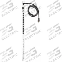 APPROVED VENDOR Power Distribution Unit: 120V AC, 24 Outlets, NEMA 5-20R, Non-Metered, Front Facing (MPN 2MV38). Key specifications — Plug Type: NEMA L5-30P; Brand: APPROVED VENDOR; Maximum Input Voltage: 120V AC; Receptacle Type: NEMA 5-20R; Mounting Location: Vertical Rack; Facing: Front.