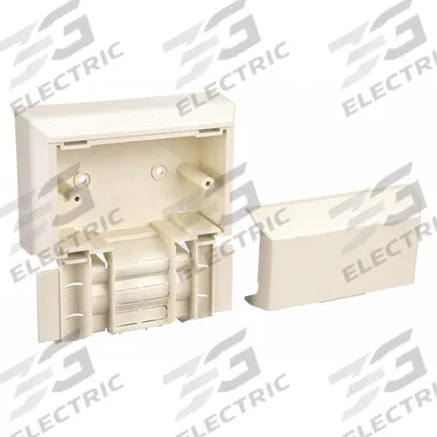 PANDUIT Offset Box: T-45, Plastic - Outlet Boxes for Nonmetallic Single-Channel Raceways