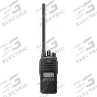 ICOM Handheld Two Way Radio: F1000 Series, VHF, Analog, 5 W, 128 Channels, Alphanumeric, 3 yr, Black (MPN F1000S 83 USA). Key specifications — Color: Black; FCC License Required: Yes.