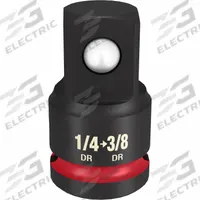 MILWAUKEE IMPACT ADAPTER: 1/4 in Input Drive Size, Black Phosphate, 3/8 in Output Drive Size, Square (MPN 49-66-6720). Key specifications — attr1204900: Square; attr1204904: Locking Not Included; attr1204910: MILWAUKEE; attr1204913: Black Phosphate.