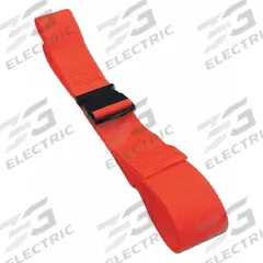DICK MEDICAL SUPPLY Strap: 9 ft, Polypropylene, Side Release, Orange (MPN 47091 OR). Key specifications — Material: Polypropylene; Color: Orange; Buckle Material: Plastic; Brand: DICK MEDICAL SUPPLY; Product Type: Strap; Harness Type: Crossbody Strap.