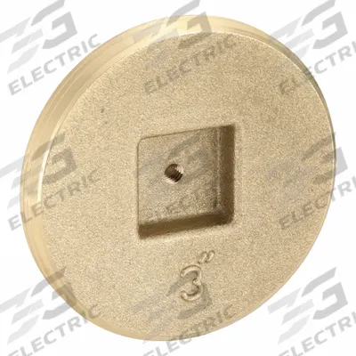 OATEY Plug: Slot Drive Plug, 3 in, NPT Threaded, Brass (MPN 42743) - Threaded High-Pressure Pipe Fittings