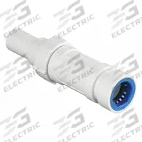 HYDRORAIN Slide Repair: 3/4" Push x 3/4" Spigot, ABS Plastic/PVC, 150 psi Max Working Pressure (MPN 07884). Key specifications — Connection: 3/4" Push x 3/4" Spigot; Material: ABS Plastic/PVC; Product Type: Slide Repair Coupling.