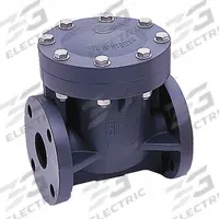 ASAHI Swing Check Valve: Swing, Inline Valve Body, 8 in Pipe Size, Flange x Flange, PVC, Std, EPDM (MPN 1201080). Key specifications — Brand: ASAHI.