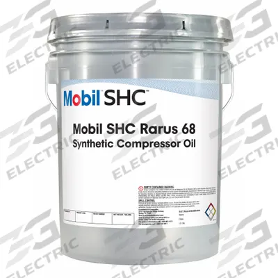 MOBIL Compressor Oil: 5 gal, Pail, 20 SAE Grade, 68 ISO Viscosity Grade - Air Compressor Oils