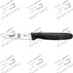 MERCER CUTLERY Paring Knife: Fine, 3 in Overall Lg, Steel Blade, Polypropylene Handle, Black Handle (MPN M23900). Key specifications — Sub-brand: Millennia; Brand: MERCER CUTLERY; Blade Material: Steel; Blade Type: Fine; Edge Style: Sharp Edge; Forged/Stamped: Stamped; Handle Color: Black; Handle Material: Polypropylene.