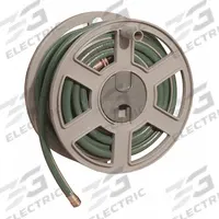 Garden Hose Reel: 100 ft (5/8 in I.D.), 15 in Reel Dia, Tan, 15 3/4 in L x 11 1/2 in W x 15 3/4 in H (MPN SWA100). Key specifications — Includes Hose: No; Overall Dimensions: 15-3/4 in L x 11-1/2 in W x 15-3/4 in H; Reel Color: Tan; Hose Capacity: 100 ft (5/8 in I.D.); Brand: SUNCAST.