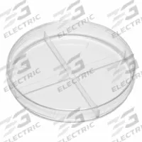 Petri Dish: 99.82 mm Dia, 14.99 mm Overall Ht, No Surface Treatment, (4) Compartments, Polystyrene (MPN 322778). Key specifications — Includes: (4) Compartments; Material: Polystyrene; Brand: QORPAK; Surface Type: No Surface Treatment.