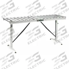 APPROVED VENDOR Material Support Table: 23 5/8 in Roller Wd, 24 in Overall Wd, 26 1/2 in Min. Ht (MPN HRT-90). Key specifications — Brand: APPROVED VENDOR; Stand Material: Steel; Color: White; Overall Length: 5 ft 6 in.