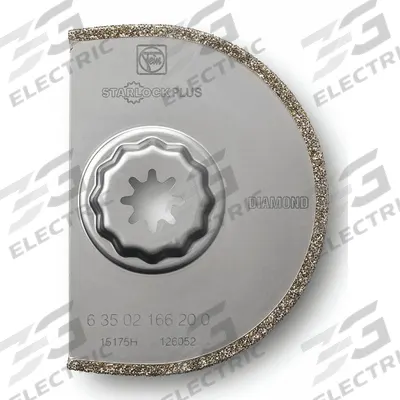 FEIN Oscillating Scraper Blade: 3 in Blade Wd, 3 9/16 in Blade Lg, Diamond Grit - Starlock Mounted Blades