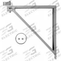DAYTON Mounting Bracket: Mounting Bracket, 22 7/8 in Lg, 2 1/4 in Wd, Steel (MPN 3PEH3). Key specifications — Includes: Secondary Safety Support Cable; Material: Steel; Manufacturer Part Number: 3PEH3; Brand: DAYTON; Color: Gray.