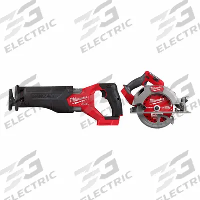 MILWAUKEE Reciprocating Saw and Circular Saw: 2 Tools, Circular Saw/Reciprocating Saw - Milwaukee 18V Cordless Tool Combination Kits