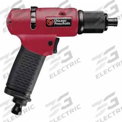CHICAGO PNEUMATIC Air Screwdriver: 1/4 in, Light Duty, 1,000 RPM, Trigger, Variable Speed - Pistol-Grip Air-Powered Screwdrivers