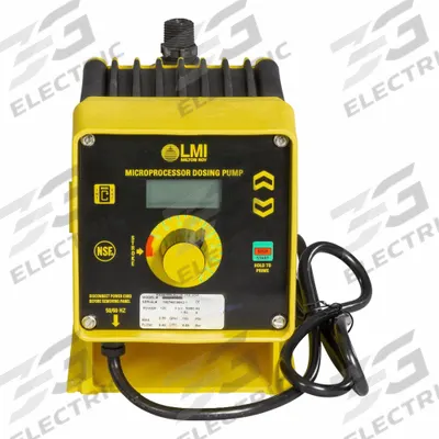 LMI PUMPS Chemical Metering Pump: Solenoid, 115V AC, PVC Head, PTFE Diaphragm, 1000:1 - Compact Solenoid-Driven Diaphragm Metering Pumps