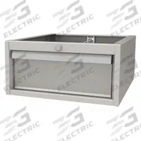 LISTA Drawer: 8 in Overall Ht, 16 3/4 in Overall Wd, 19 1/4 in Overall Dp, Gray, 8 in (MPN WBHC150/1). Key specifications — Frame Material: Steel; Color: Gray.