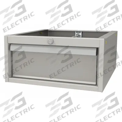 LISTA Drawer: 8 in Overall Ht, 16 3/4 in Overall Wd, 19 1/4 in Overall Dp, Gray - Drawers, Cabinets, & Hardware for Workbenches