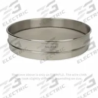 ADVANTECH Standard Stainless Steel Cloth Test Sieve: Stainless Steel, 12 in Outside Dia, 2 5/8 in Ht (MPN 270SS12H). Key specifications — Screen Material: Stainless Steel; Brand: ADVANTECH; Frame Material: Stainless Steel; Standards: ASTM E11; US Standard Screen Size: #270.