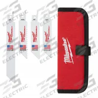 MILWAUKEE Reciprocating Saw Blade Set: 10 Pieces, Reciprocating Saw Blade Set, 4 in_6 in Blade Lg (MPN 49-22-0220). Key specifications — attr1132189: MILWAUKEE; attr1132196: (3) 49-00-5418 for EMT.