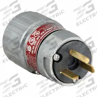 HUBBELL Straight Blade Plug: 5-20P, 125V AC, 20 A, 2 Pole, 3 Blade (MPN UGP-20231QW). Key specifications — Voltage Rating: 125V AC; Brand: HUBBELL.