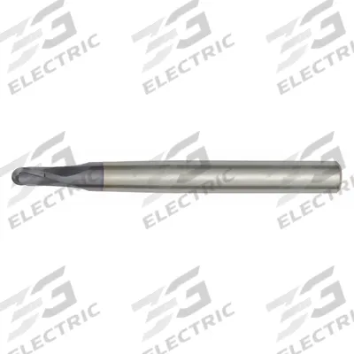 WIDIA HANITA Ball End Mill: Carbide, TiAlN Coated, 2 Flute, 3 mm Mill Dia, 3 mm LOC - Carbide Ball End Mills for Hardened Materials