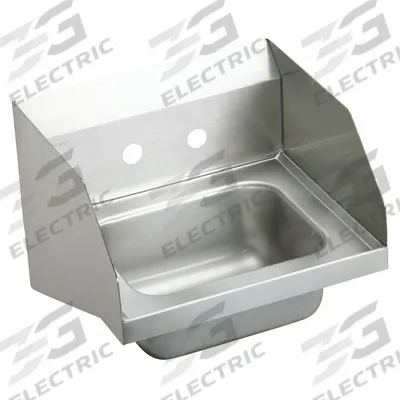ELKAY Hand Wash Sink: 1 Stations, 6 in Bowl Dp, 12 in Bowl Lg, 9 1/4 in Bowl Wd - One-Station Wall-Mounted Hand Sinks without Faucets