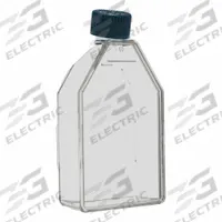 APPROVED VENDOR Plastic Cell Culture Flasks: Cell Culture, Polystyrene, 25 mL, 0.85 fl oz, Sterile (MPN CL-F075P). Key specifications — Brand: APPROVED VENDOR; Graduated: Yes; Includes Closure: Yes.