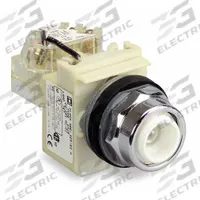 SCHNEIDER Flush Push Button: 30 mm Mounting Size, Metallic, Momentary (MPN 9001K1L1). Key specifications — Brand: SCHNEIDER; Action: Momentary; Series: 9001K; Push Button Material Type: Metallic.