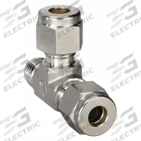 HAM-LET Compression Tee Fitting: 3/8 in OD x 3/8 in OD x 3/8 in OD Fitting Size, Stainless Steel (MPN 764L SS 3/8). Key specifications — Series: Let-Lok; Compatible Fitting Brands: Swagelok; Brand: HAM-LET.
