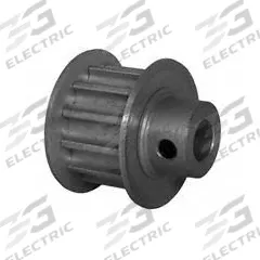 DAYTON Timing Pulley: Curvilinear, Fixed, For HTD Timing Belt Section, For 9 mm Belt Wd, 12 Teeth (MPN 12-5M09M6FA6). Key specifications — Brand: DAYTON; Finish: Clear Anodized; For Belt Series: Powerhouse®.