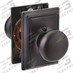 SCHLAGE RESIDENTIAL Door Lockset: Passage Knob Locksets, Black (MPN F10 PLY 622 ADD). Key specifications — Lockset Style: Plymouth.