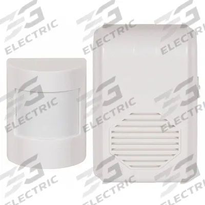 SAFETY TECHNOLOGY INTERNATIONAL Wireless Motion-Activated Chime: 6 1/4 in Overall Ht (MPN STI-3610G) - Motion Sensors for Security Systems
