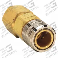 HANSEN Quick Connect Hose Coupling: 3/8 in Body Size, 1/4 in Hose Fitting Size, Sleeve, FNPT (MPN 400). Key specifications — Thread Size: 1/4" -18; Coupling Locking Type: Sleeve; Brand: HANSEN.