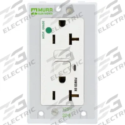 MURRELEKTRONIK Socket Insert: (2) NEMA 5-20 GFCI, 125 V AC Socket Volt Rating - Panel Interface Inserts