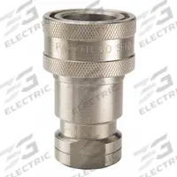PARKER Hydraulic Quick Connect Hose Coupling: 1 in Coupling Size, 303 Stainless Steel, Female ORB (MPN SH8-62-T16). Key specifications — Thread Size: 1-5/16"-12; Brand: PARKER; Seal Material: Nitrile.