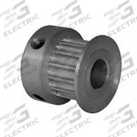 DAYTON Timing Pulley: Curvilinear, Fixed, For 6 mm Belt Wd, 14 Teeth, 3 mm Pitch, Aluminum (MPN 14-3M06M6CA6). Key specifications — Brand: DAYTON; Finish: Clear Anodized; For Belt Series: Powerhouse®.