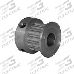 DAYTON Timing Pulley: Curvilinear, Fixed, For 6 mm Belt Wd, 14 Teeth, 3 mm Pitch, Aluminum (MPN 14-3M06M6CA6). Key specifications — Brand: DAYTON; Finish: Clear Anodized; For Belt Series: Powerhouse®.