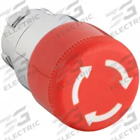 DAYTON Mushroom Head Push Button: Red, 22 mm Mounting Size, Metallic, Maintained (MPN 30G118). Key specifications — Brand: DAYTON; Action: Maintained; Series: Dayton; Push Button Material Type: Metallic.