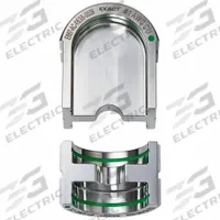 MILWAUKEE Upper and Lower Crimping Die: 1 AWG, U Style Dies, For Use With 2779-22, 2 Sizes (MPN 49-12-U001C). Key specifications — attr511073: U Style Dies; attr511072: Electrical Wire and Cable Crimping; attr473934: MILWAUKEE; attr511065: M18™ FORCE LOGIC™; attr511069: Green; attr542116: 1 AWG; attr511067: 2779-22.