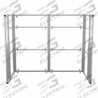 VERSADESK Cubicle Kit: 66 in Overall Ht, 41 1/2 in Overall Wd, 6 Panels, Clear, WorkNest® (MPN WNCC-7248-S). Key specifications — Panel Color: Clear; Brand: VERSADESK; Window Style: Clear.